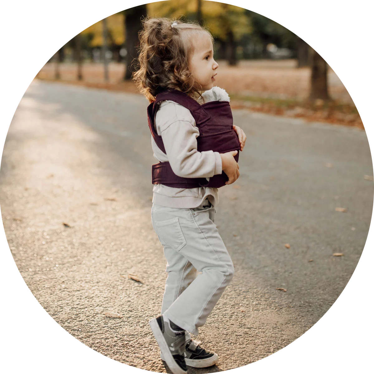 mini Marsupi Puppentrage berry